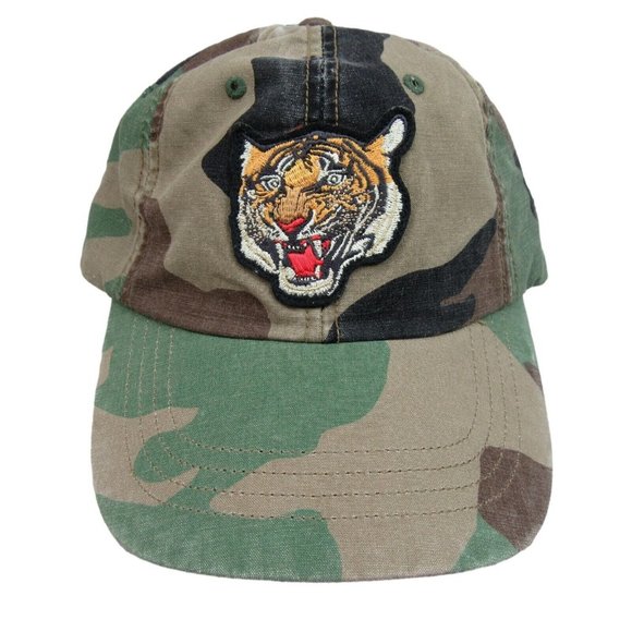 Polo Ralph Lauren Other - Polo Ralph Lauren Camo Tiger Patch Baseball Hat Cap Adjustable Fit NEW